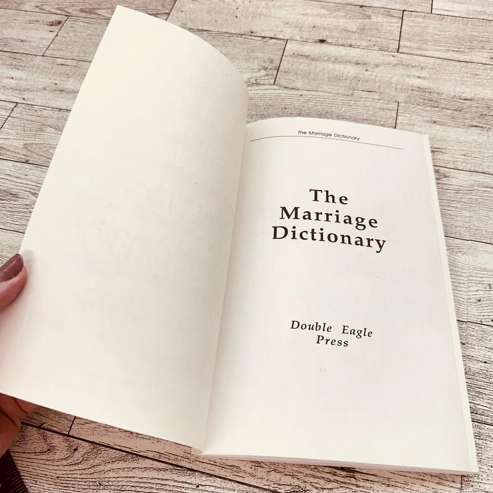 Marriage Dictionary Humor Book Tom Carey Paperback Funny Definitions PB‎